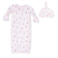 Petite Ballet - Kimono Gown & Ruffle Knotted Hat