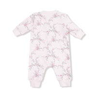 Antoinette Floral - Baseball Collar Romper with Front Placket