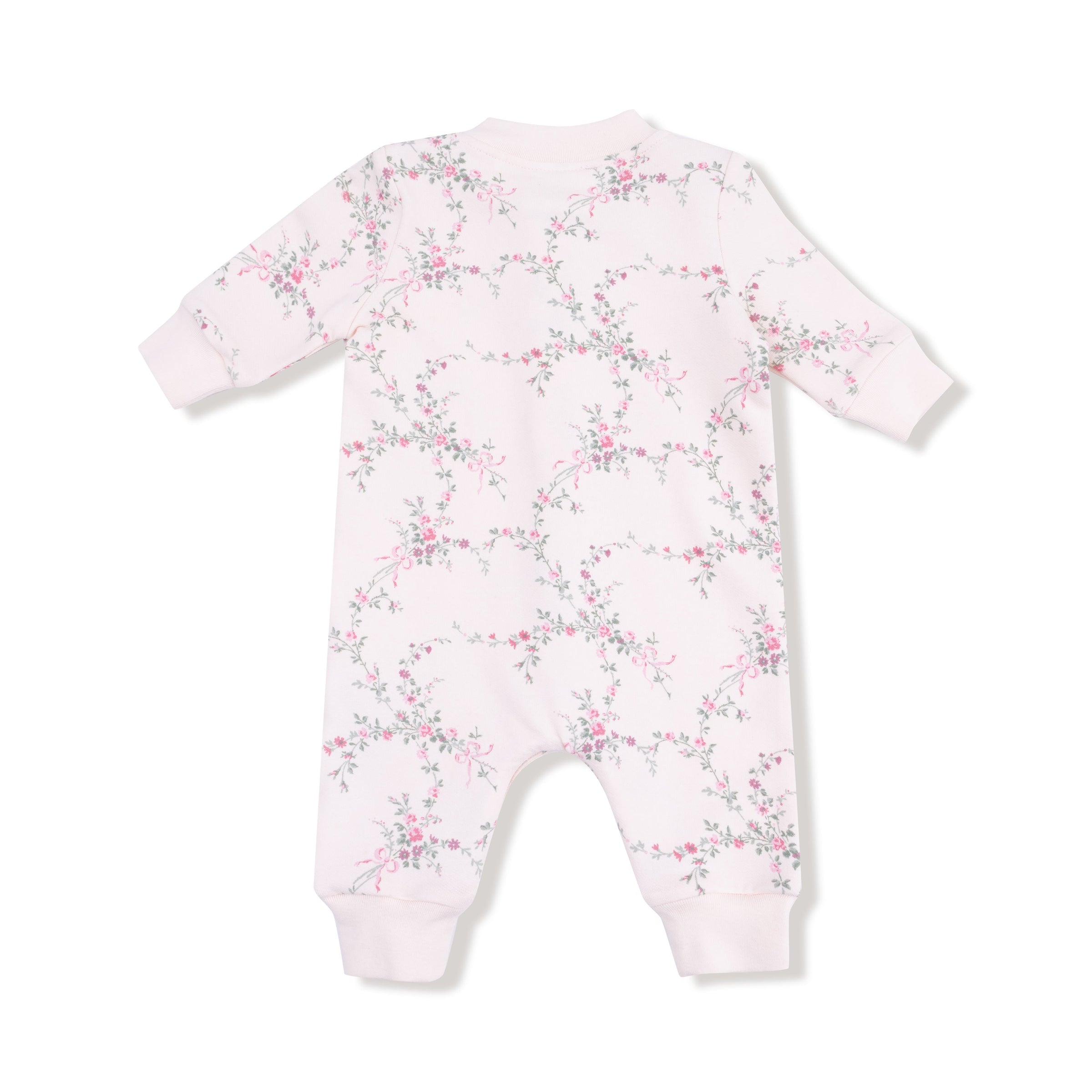 Antoinette Floral - Baseball Collar Romper with Front Placket