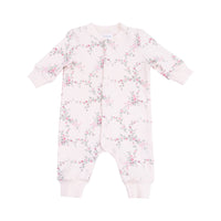 Antoinette Floral - Baseball Collar Romper with Front Placket