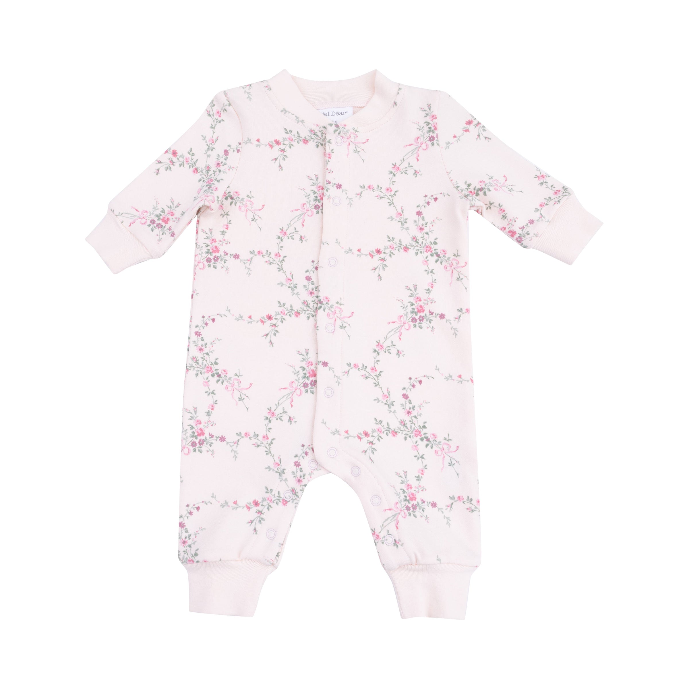 Antoinette Floral - Baseball Collar Romper with Front Placket