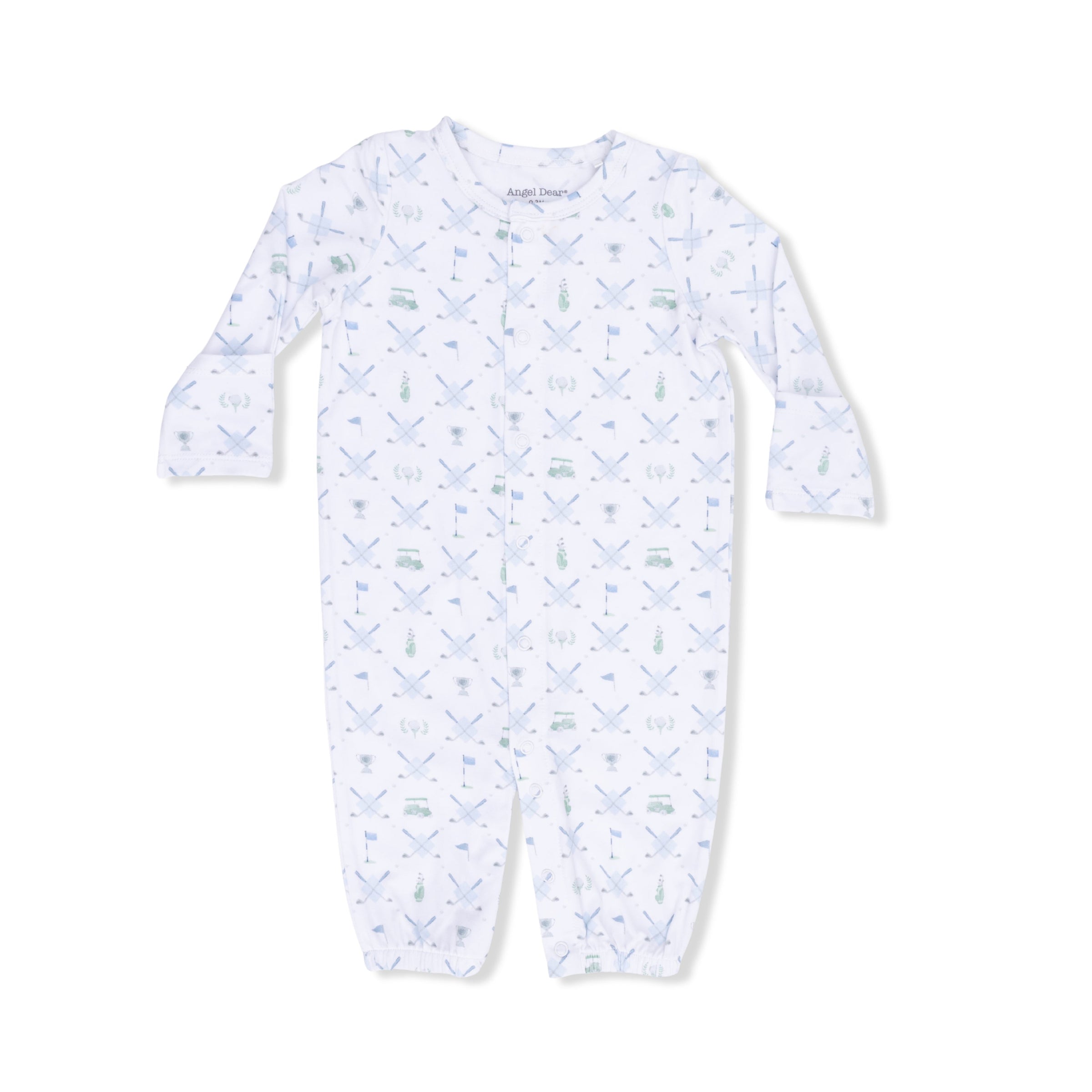 Golf Trellis Blue - Convertible Gown