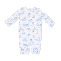 Puppy Toile Blue - Convertible Gown