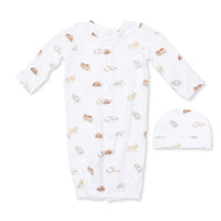 Puppy Snuggle Club - Convertible Gown and Beanie Hat