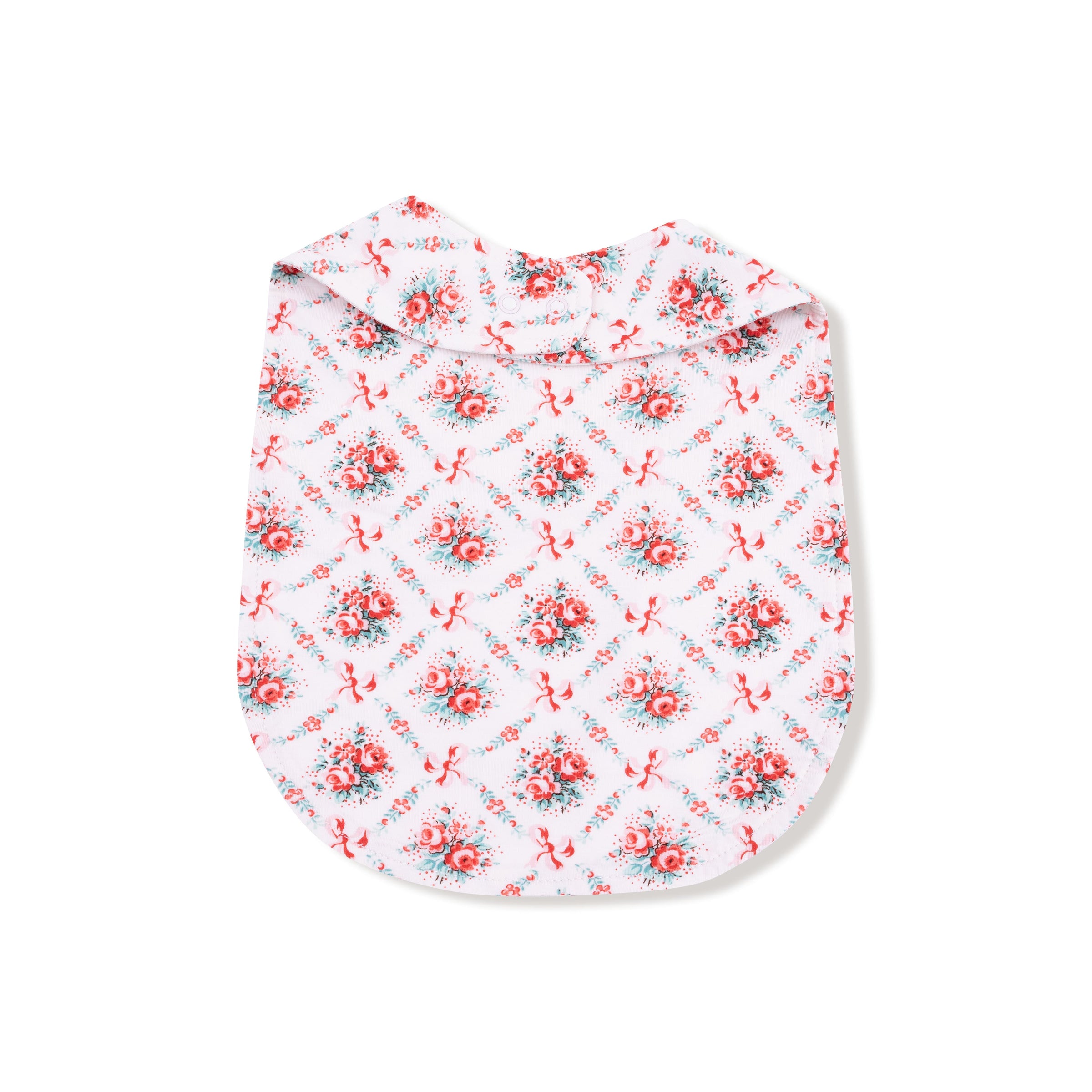 Rose Bow Lattice - Feeding Bib
