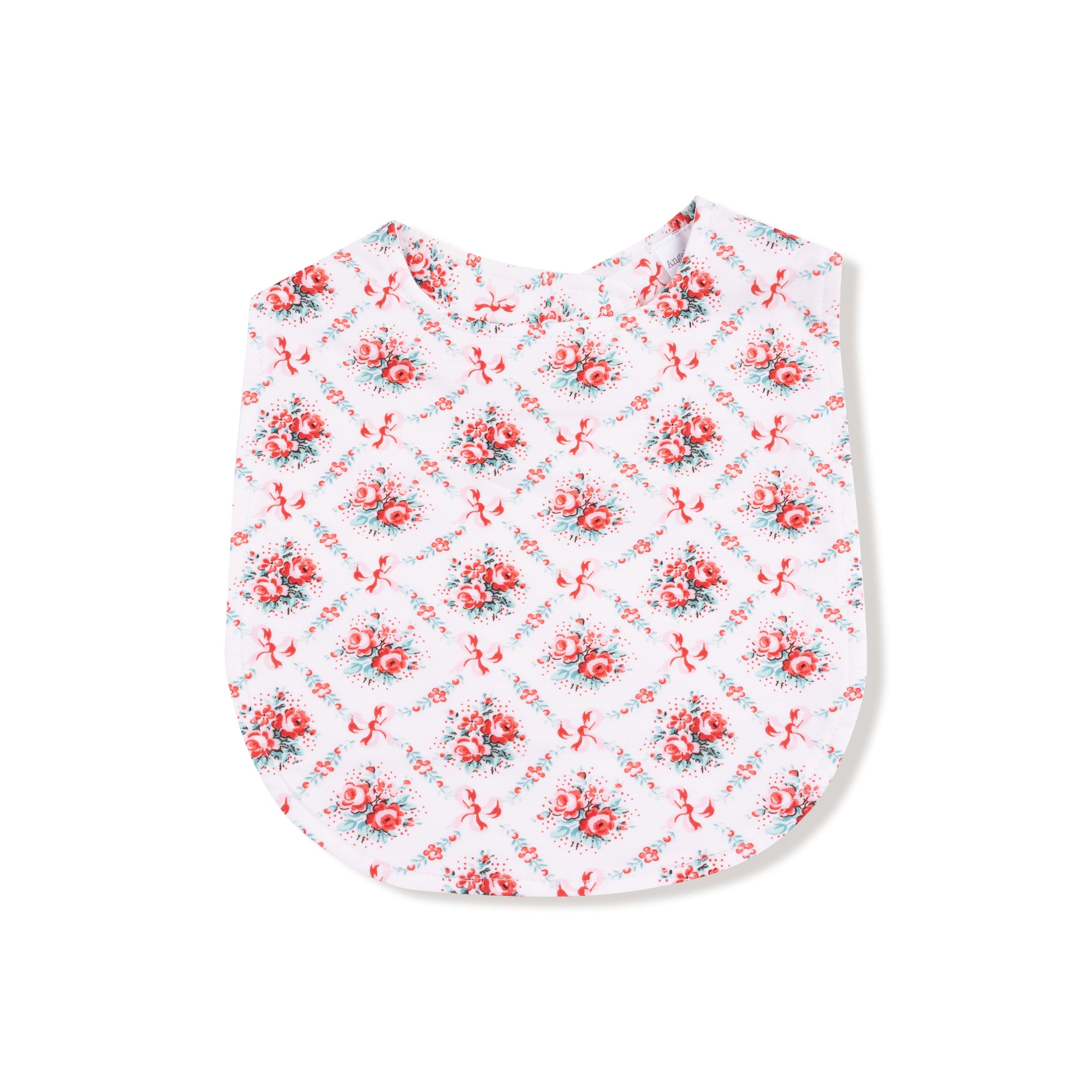 Rose Bow Lattice - Feeding Bib