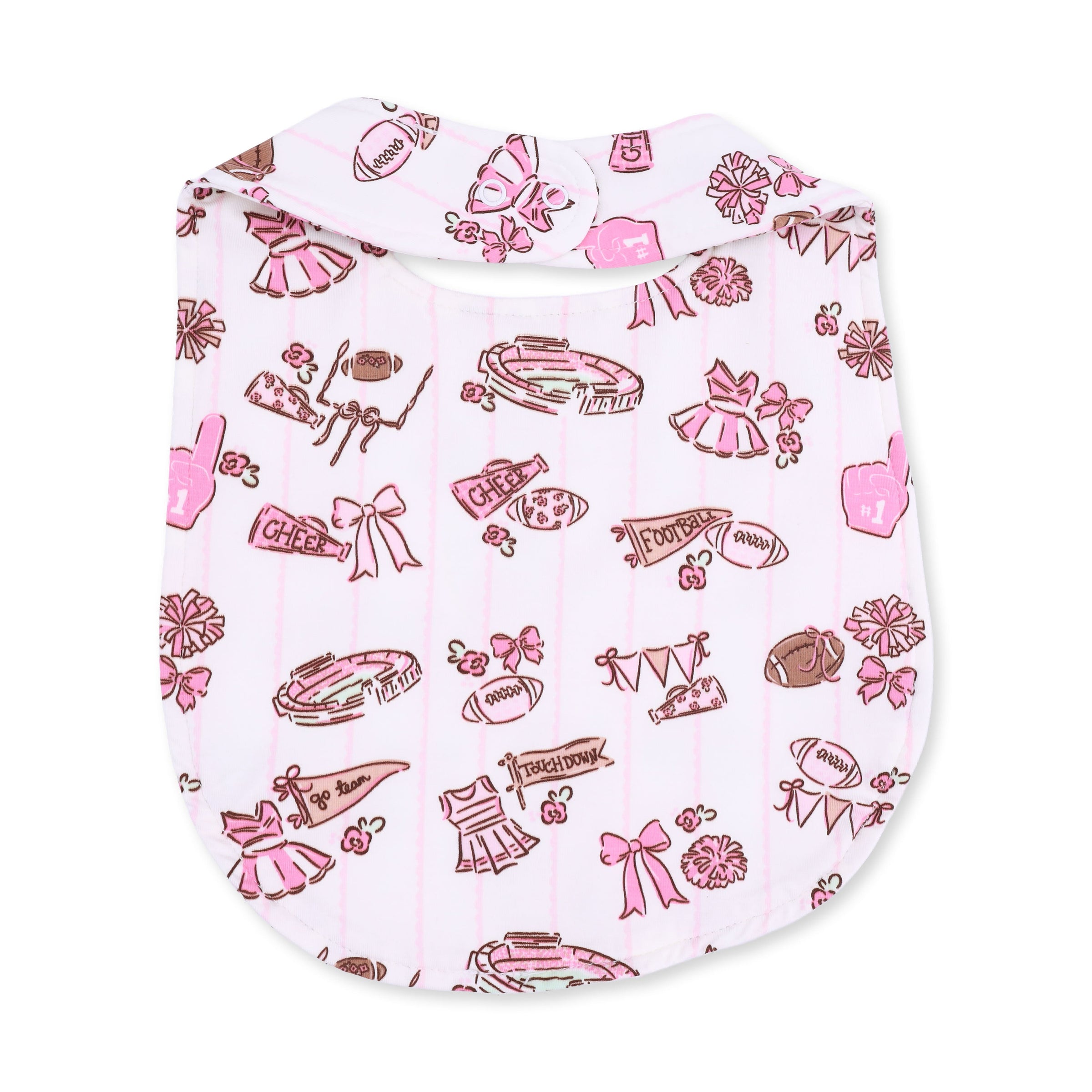 Football Cheer Nursery - Feeding Bib