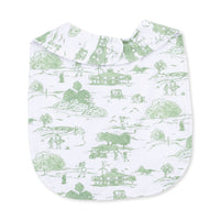 Golf Toile Green - Feeding Bib