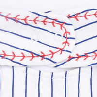 Baseball Stripe - Feeding Bib