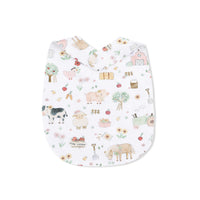 Cute Farm Animals Pink - Feeding Bib