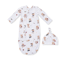 Mixed Sports Bears - Bundle Gown and Knotted Hat