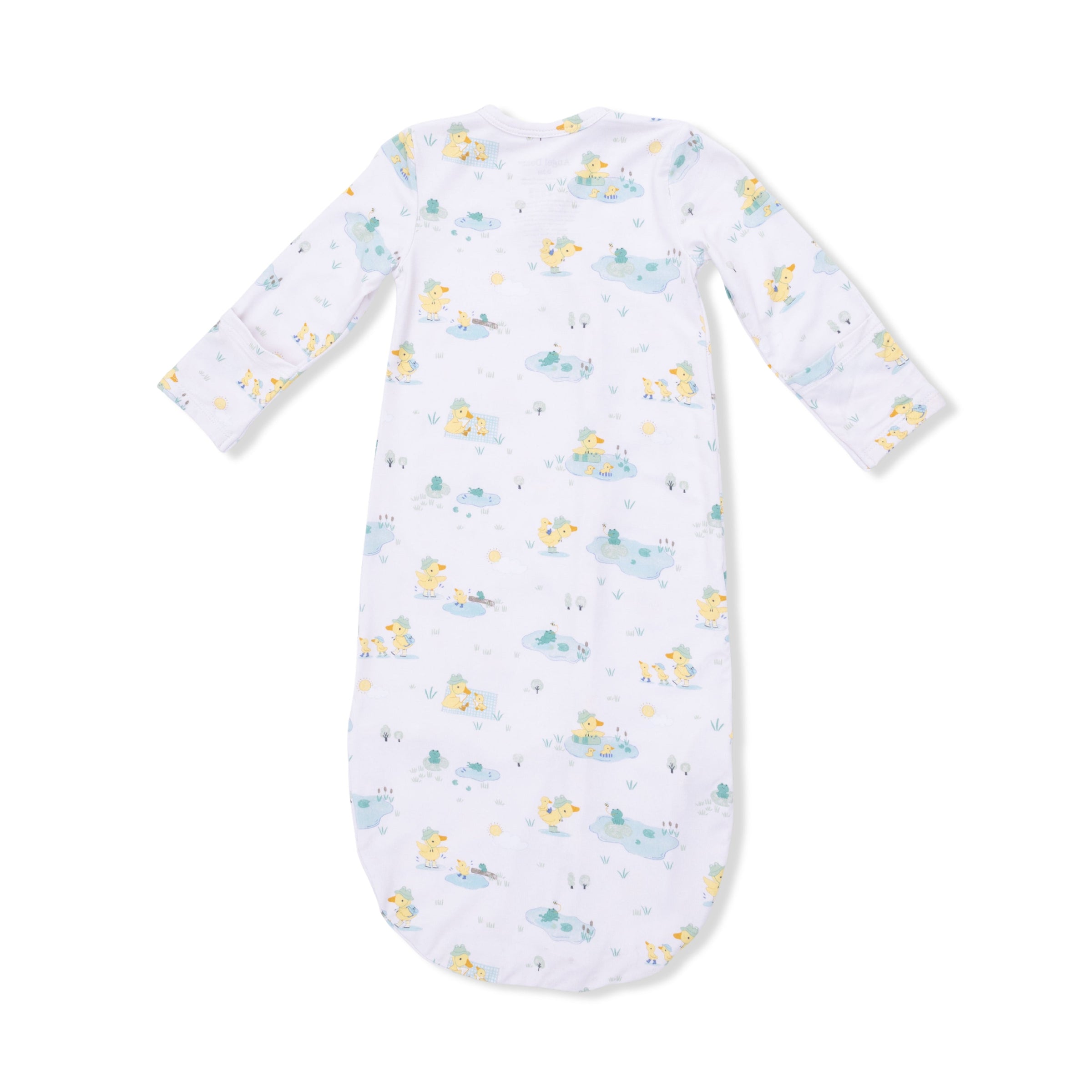Frog and Duck Pond - Bundle Gown & Knotted Hat