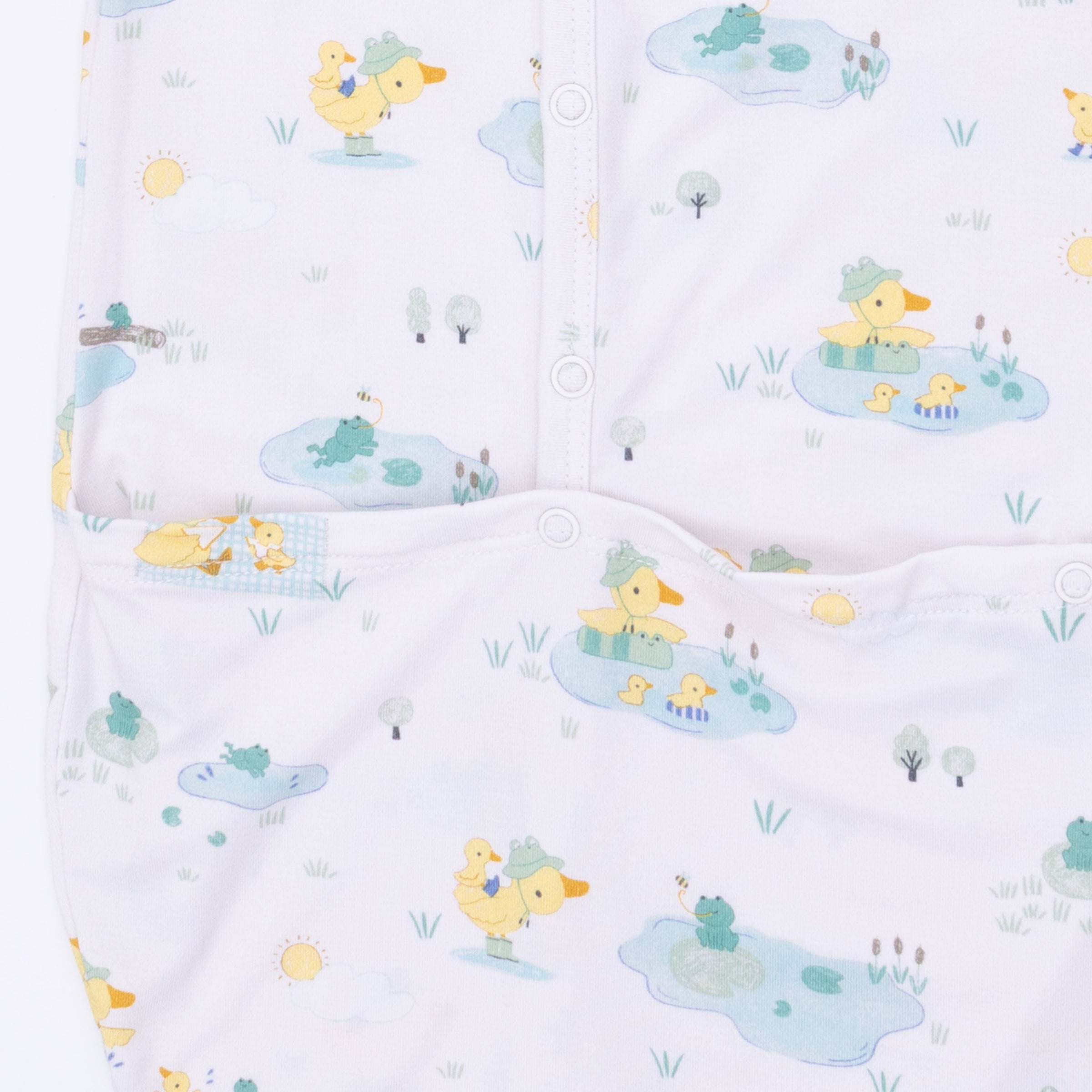 Frog and Duck Pond - Bundle Gown & Knotted Hat
