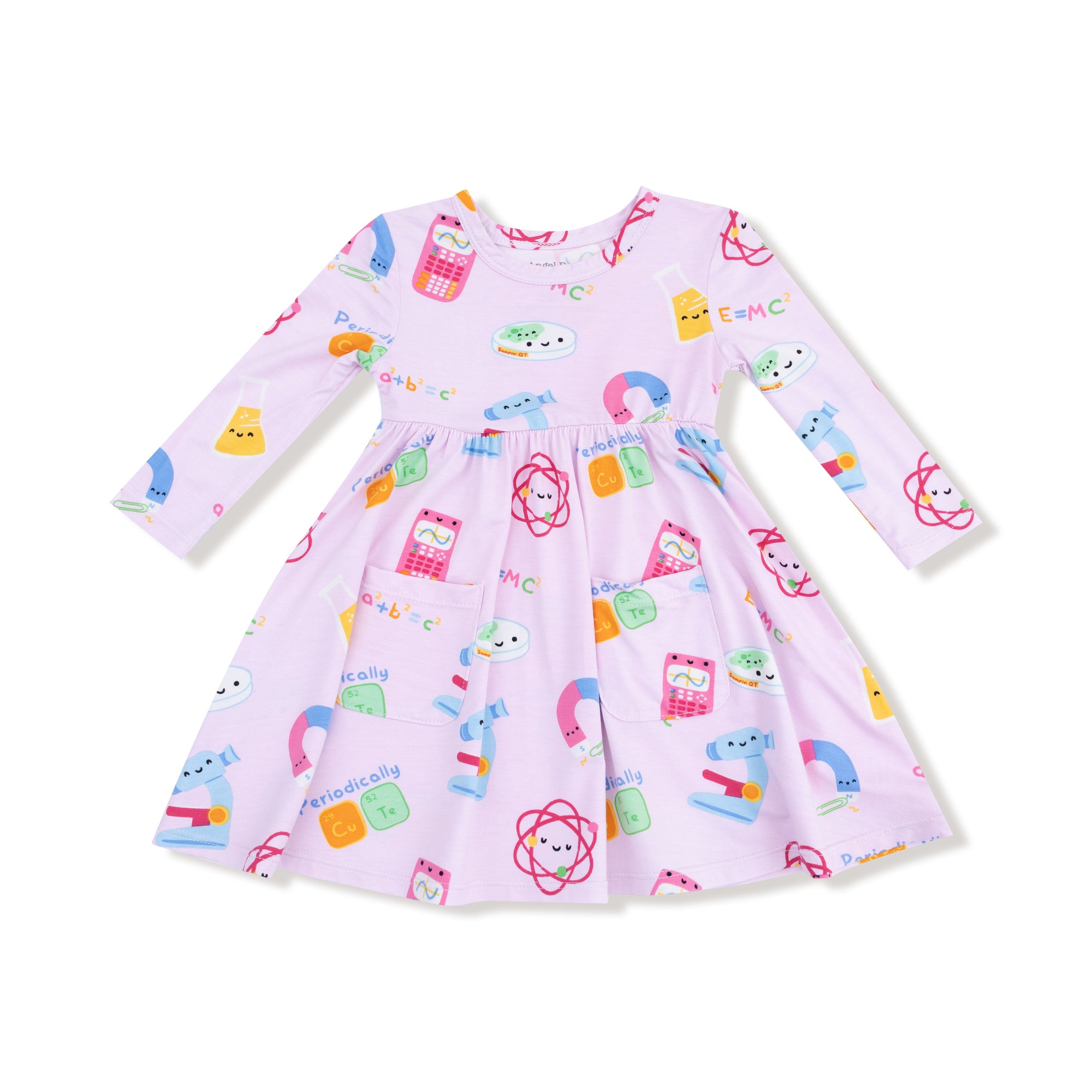 Future Scientist - Pink - Twirly Long Sleeve Dress