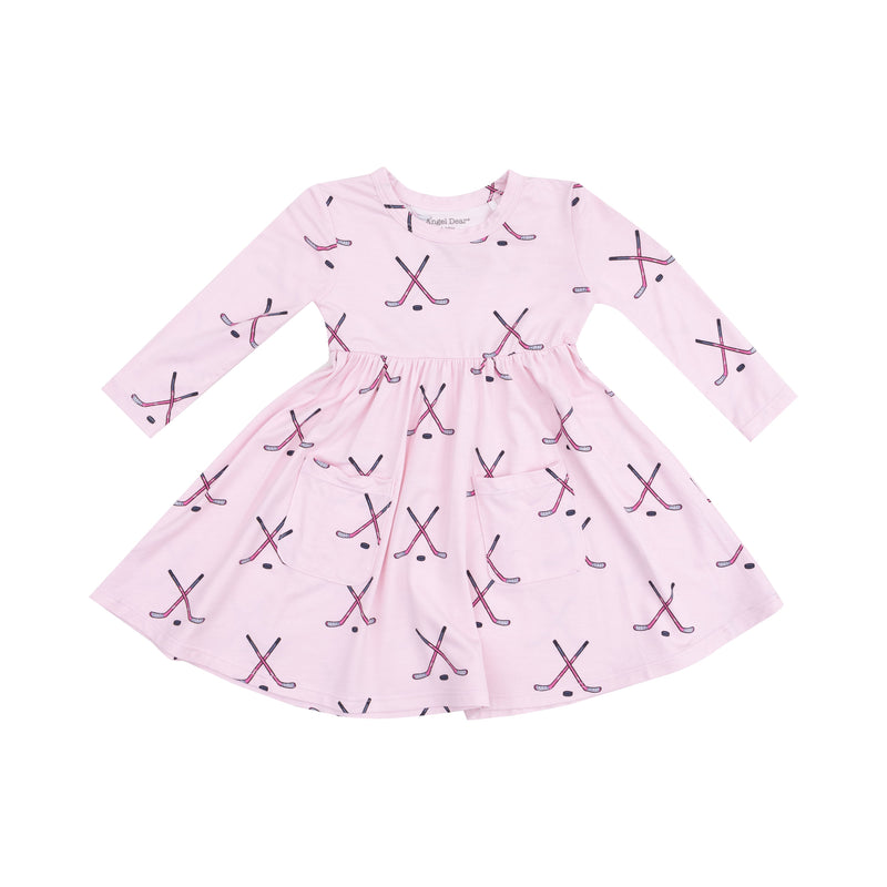 Hockey - Pink - Twirly Long Sleeve Dress