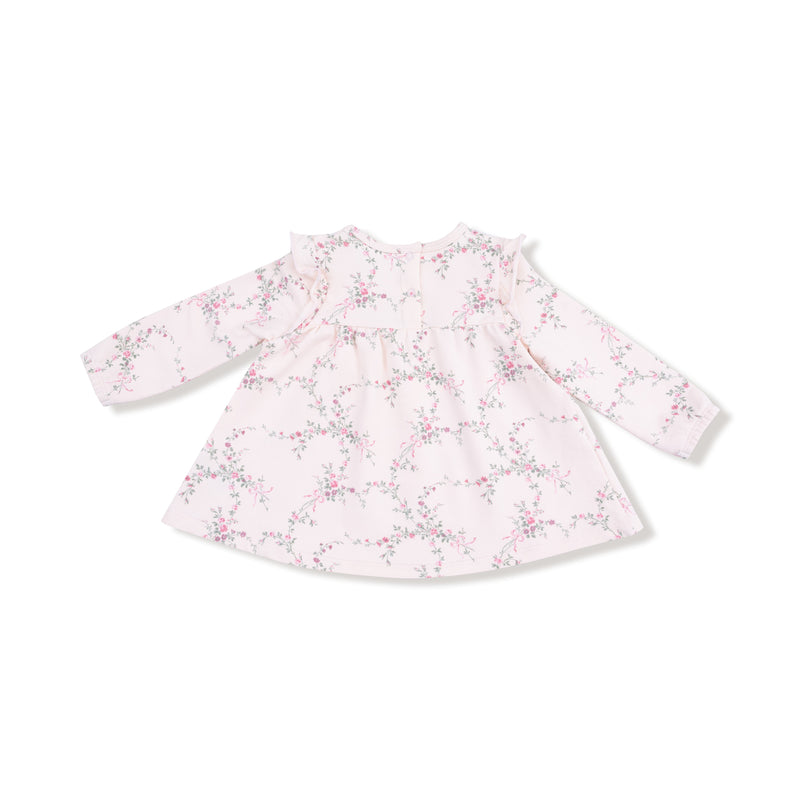 Antoinette Floral - Long Sleeve High Waisted Top with Ruffles + Legging