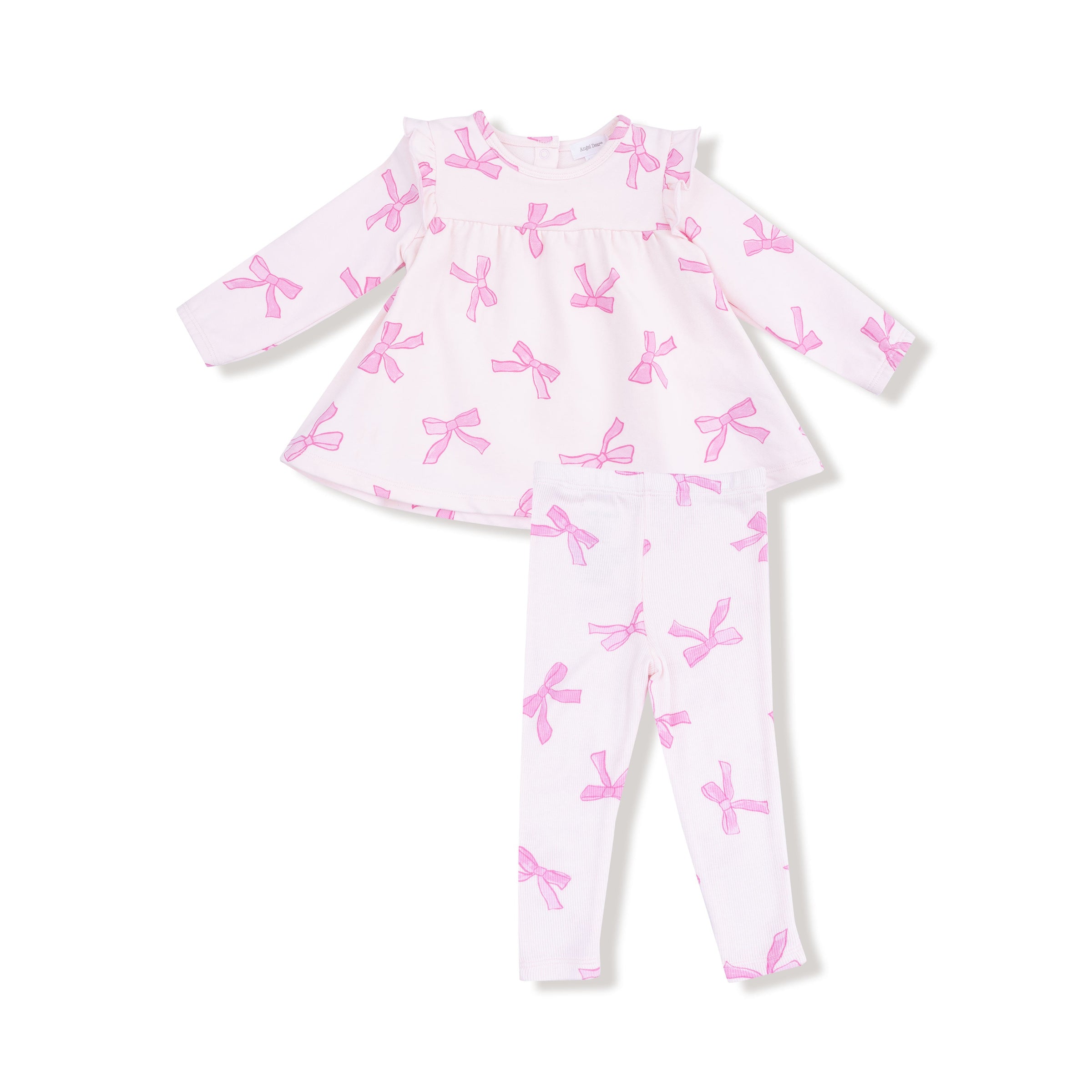 Pretty Bows - Ruffle Top and Ribbed Legging