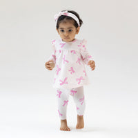 Pretty Bows - Ruffle Top and Ribbed Legging