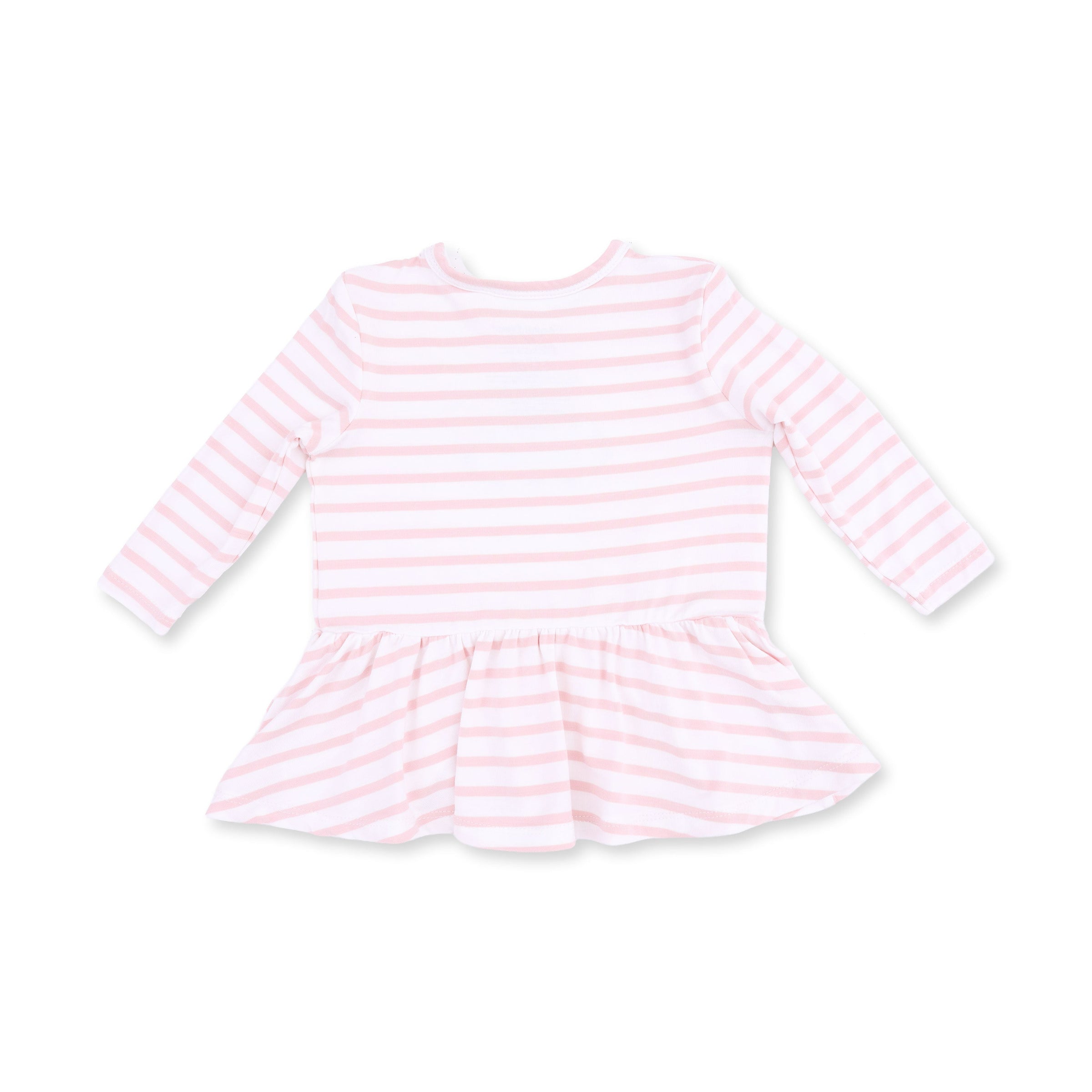 Football Dot and Stripe - Long Sleeve Peplum Top and Ruffle Bells