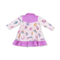 Disco Cowgirl - Long Sleeve Cowboy Bodysuit Dress