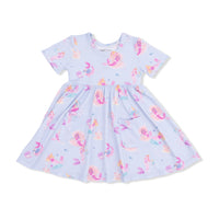 Mermaid Princesses - Twirly Short Sleeve Dress