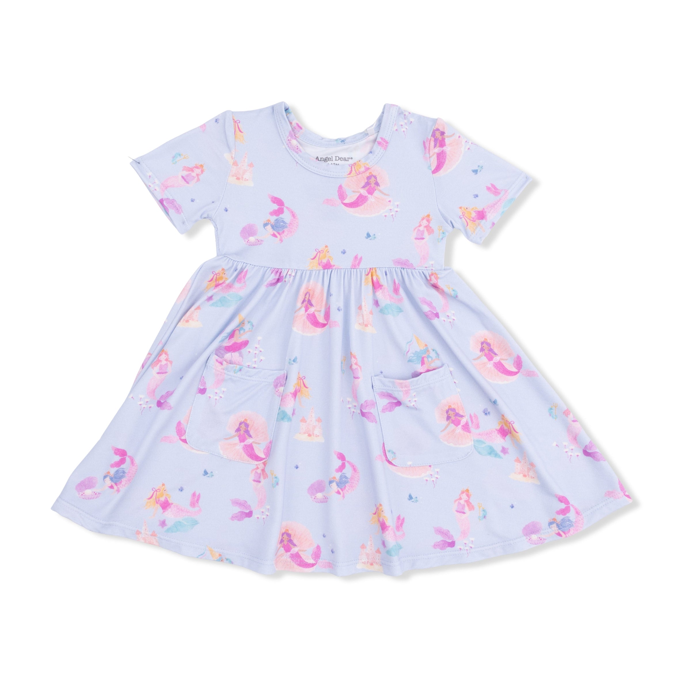 Mermaid Princesses - Twirly Short Sleeve Dress