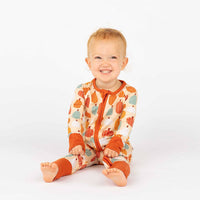 Pumpkin Patch Fall Bamboo Convertible Baby Pajamas Footie