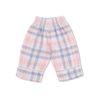 Dusty Plaid - Smocked Blouse and Pant Set