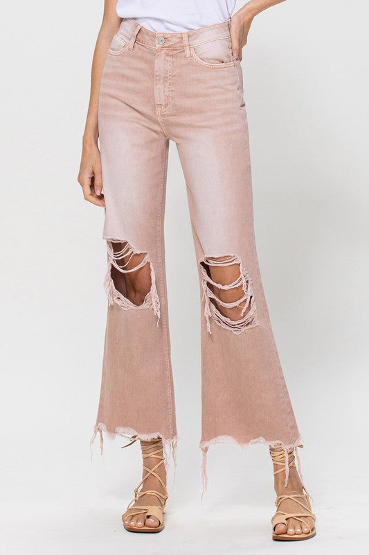 Amy 90's Vintage Crop Flare Jeans