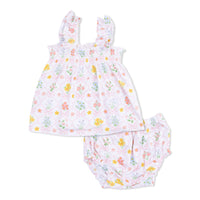 Spring Blooms Bow Trellis - Ruffly Strap Top and Bloomer