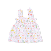 Spring Blooms Bow Trellis - Ruffly Strap Top and Bloomer