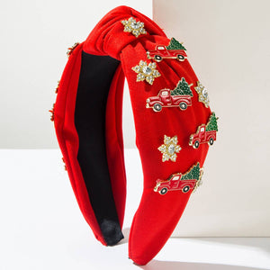 CHRISTMAS HEADBAND WITH ALLOY HEADBAND