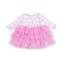 Big Sis - Long Sleeve Layered Tulle Dress