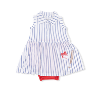 Baseball Stripe - Polo Tennis Dress