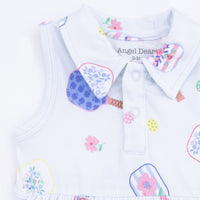 Floral Pickleball - Polo Tennis Dress