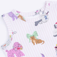 Fancy Dogs - Peplum Tank Top and Bike Short
