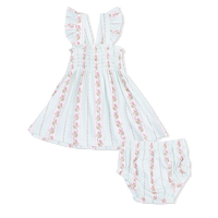 Antoinette Stripe - Smocked Top with Bloomer