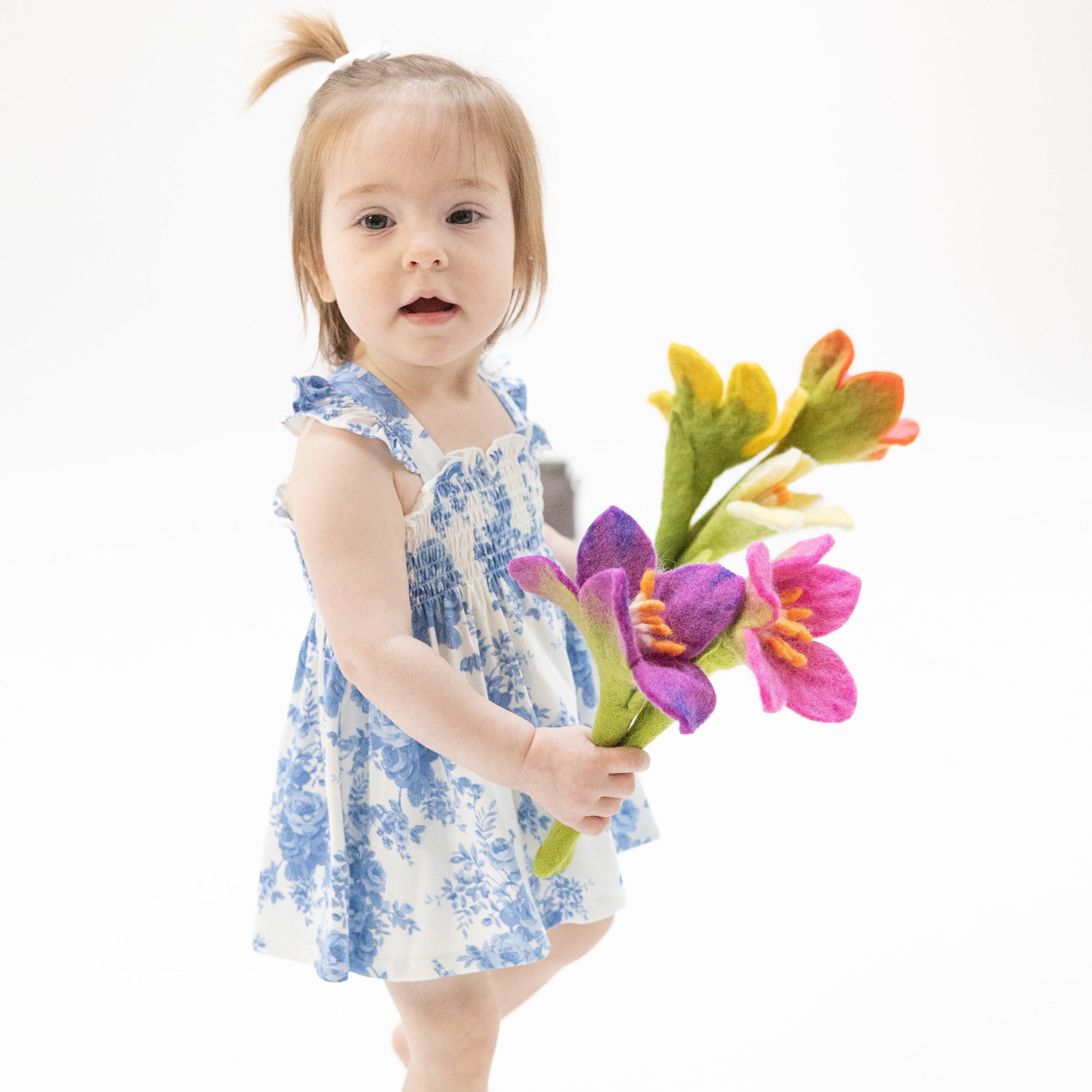 Dream Cottage Floral - Smocked Top with Bloomer