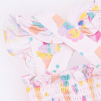 Ice Cream Fun Crew - Smocked Top with Bloomer