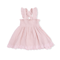 Solid Muslin Lotus - Smocked Top with Bloomer