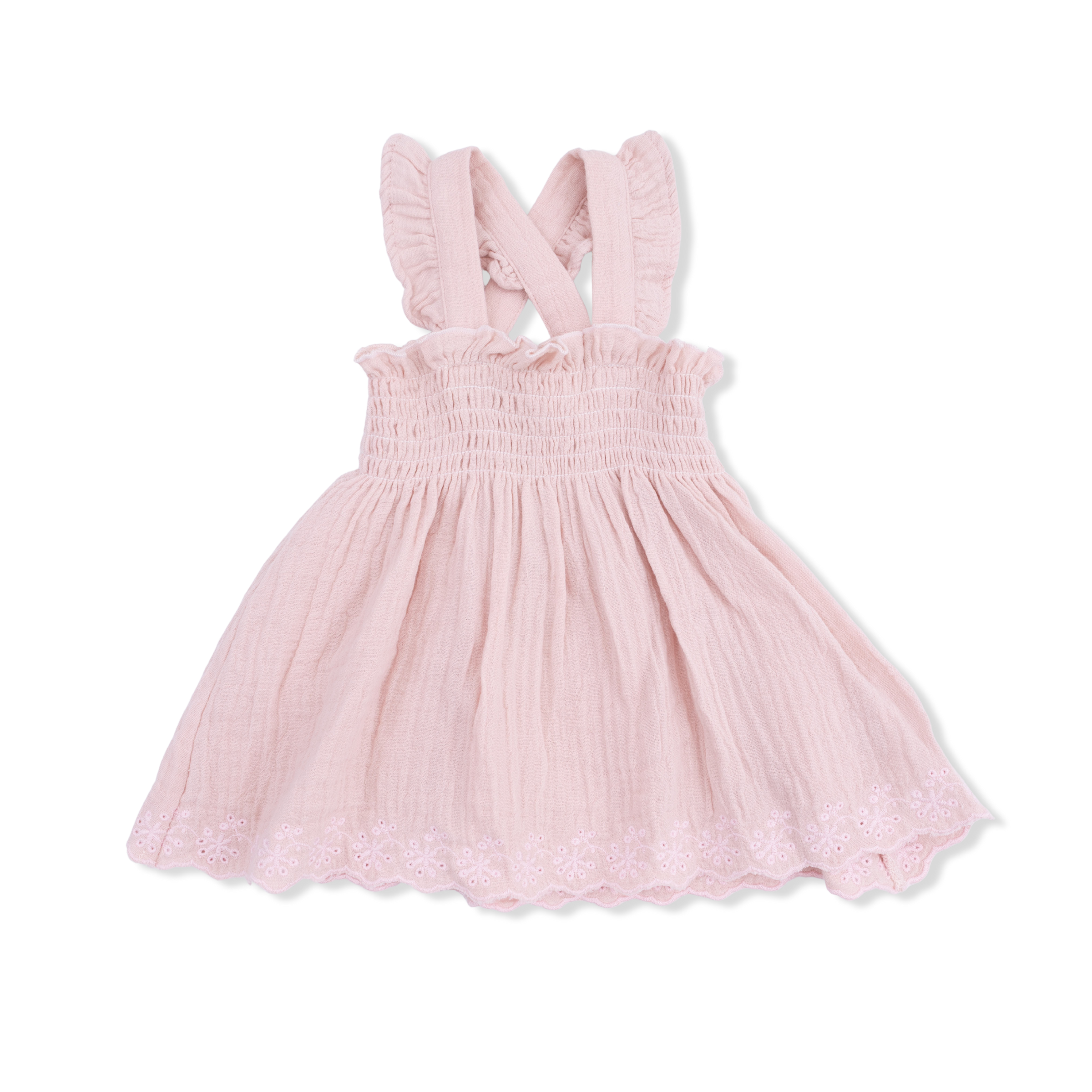 Solid Muslin Lotus - Smocked Top with Bloomer