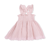 Solid Muslin Lotus - Smocked Top with Bloomer