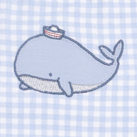 Bubbly Sailor Whales Blue - Sleeveless Jon Jon