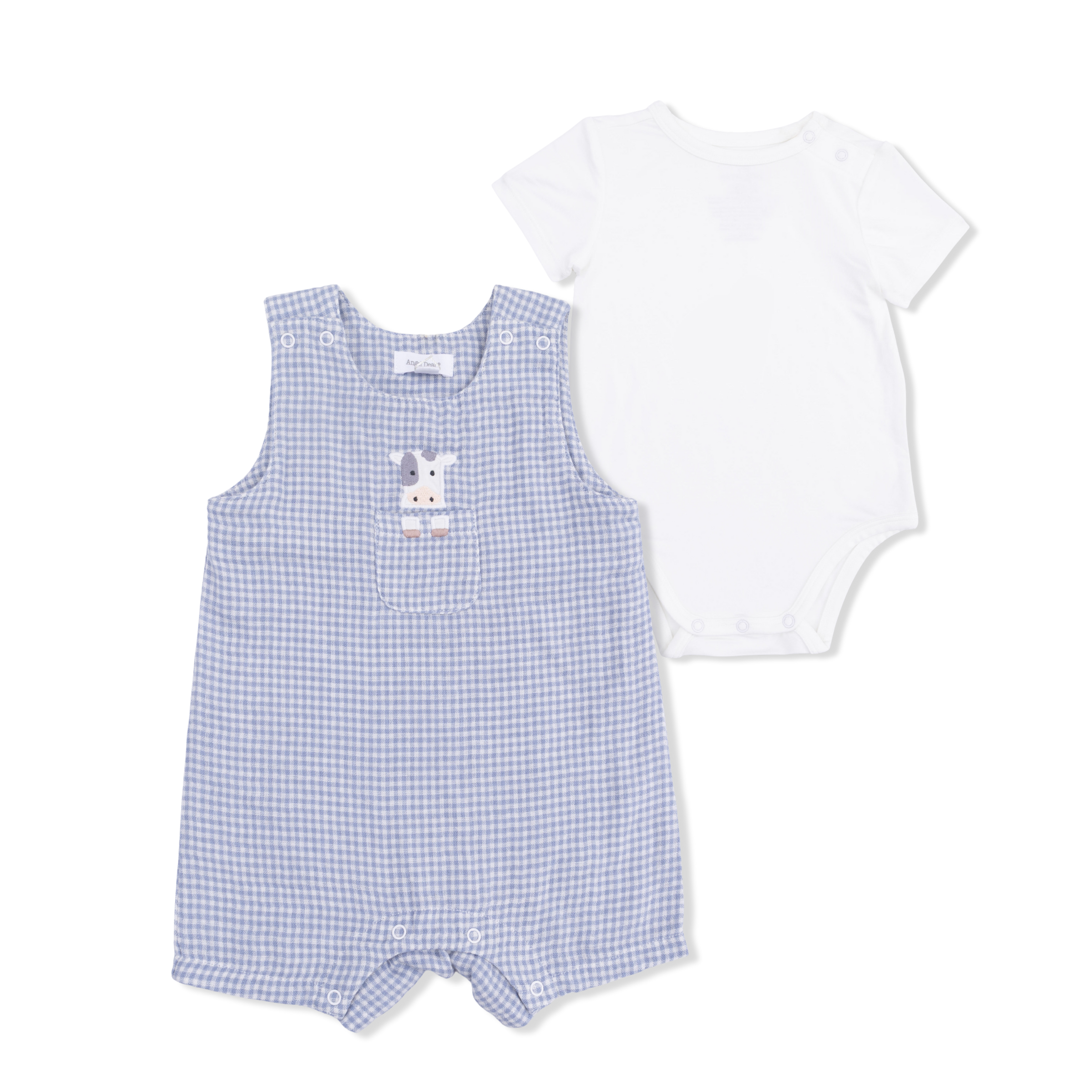 Cute Farm Animals Appliques - Jon Jon with Short Sleeve Bodysuit