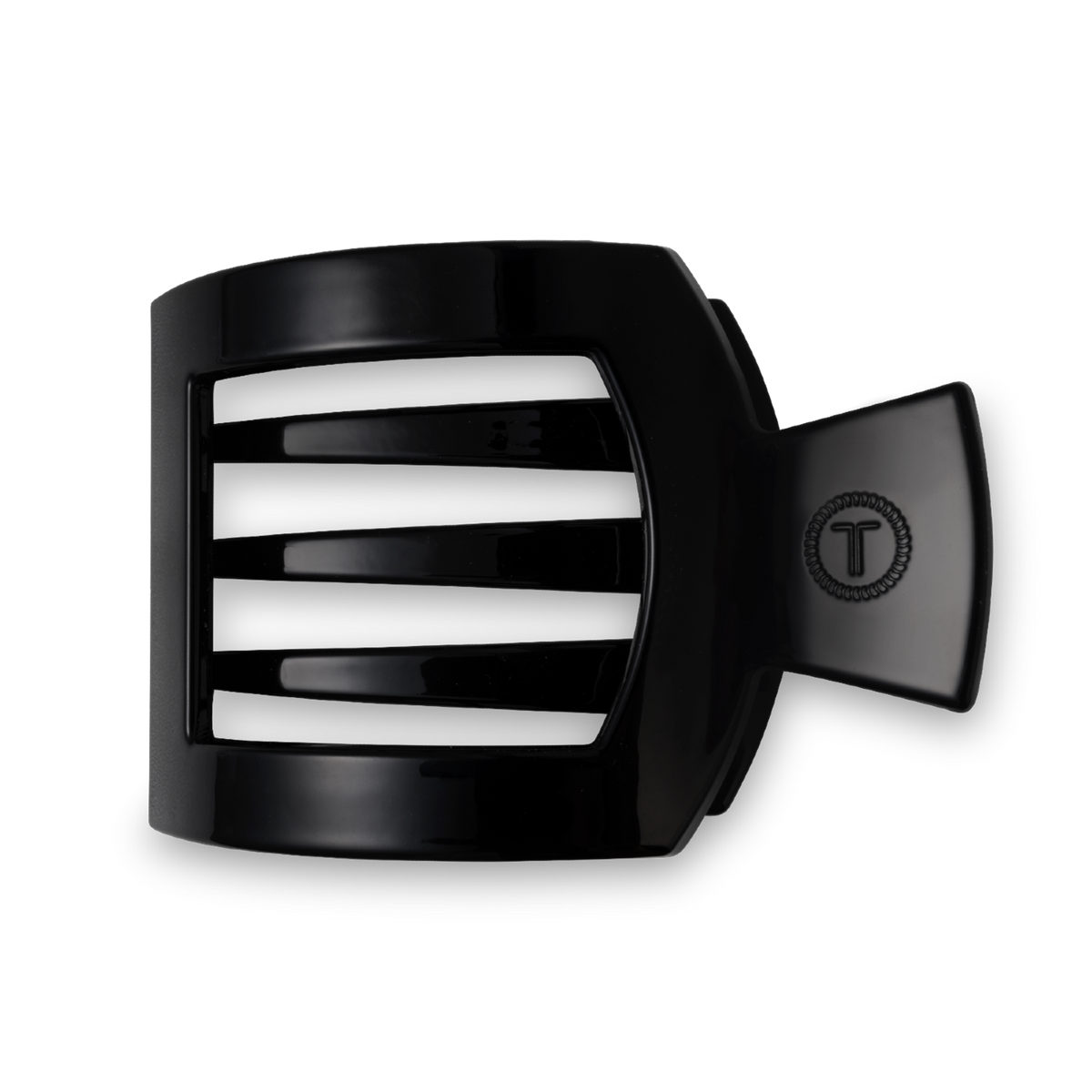 Jet Black | Large | Flat Square Hair Clip