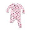 Rose Bow Lattice - Peter Pan 2 Way Zipper Footie