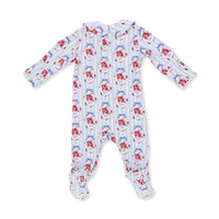 Beverly Cameo Stripe - Smocked Peter Pan Snap Footie