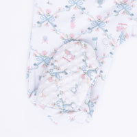 Golf Trellis Pink - Smocked Peter Pan Snap Footie