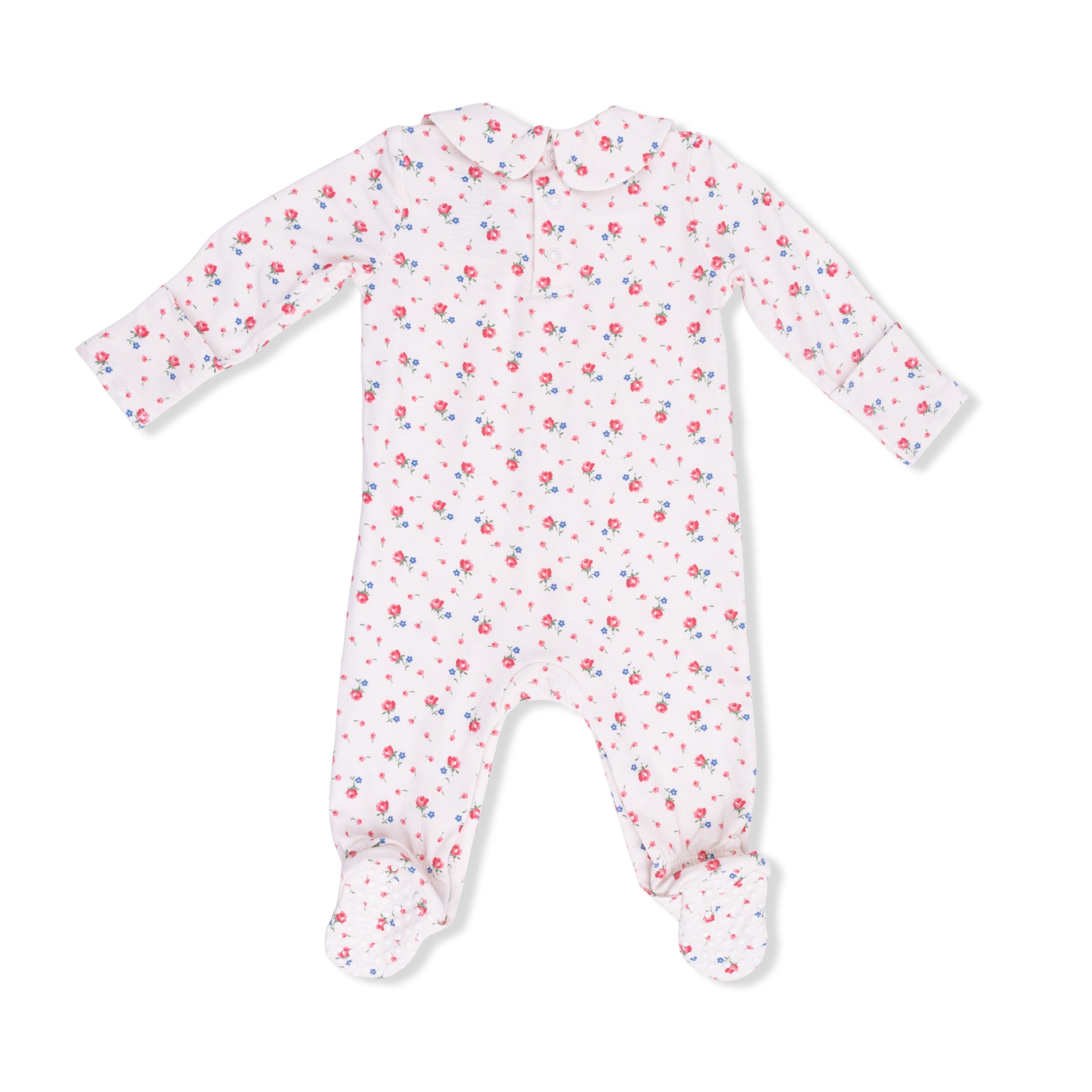 Joli Rosette - Smocked Peter Pan Snap Footie