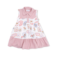 Rodeo Patches Pink - Cowboy Bodysuit Dress